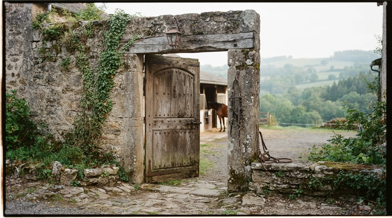 Entrée du Caval&so, centre équestre à Aydat